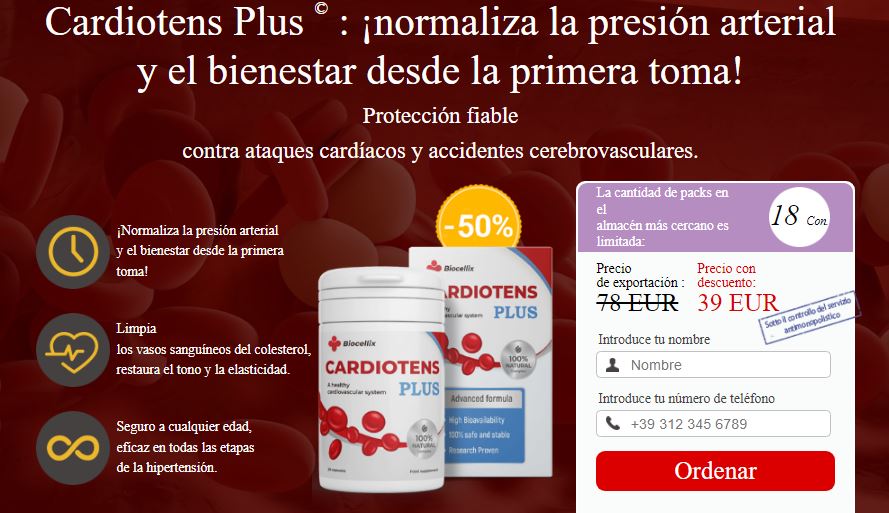 Cardiotens Plus Para Que sirve